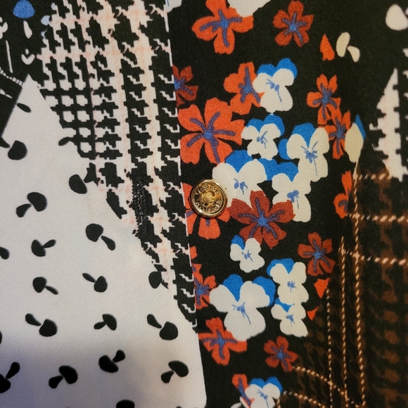 Tommy Hilfiger button up patchwork shirt size M - Picture 7 of 14